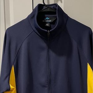 Tri-Mountain Performance Full Zip Blue/Yel…